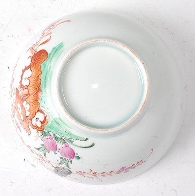 Lot 2056 - A Lowestoft porcelain footed slop bowl, circa...