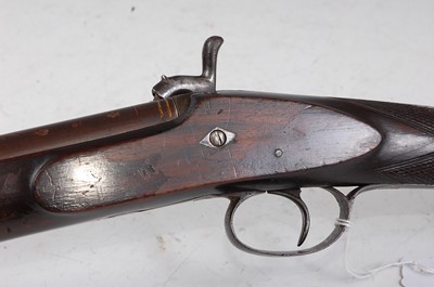Lot 307 - A 19th century percussion cap sporting gun,...