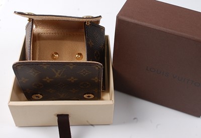 Lot 2262 - A pair of 18ct yellow gold Louis Vuitton...