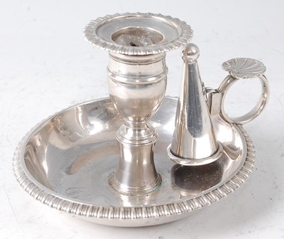 Lot 2129 - An early 19th century silver chamberstick, the...