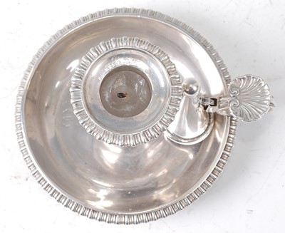 Lot 2129 - An early 19th century silver chamberstick, the...