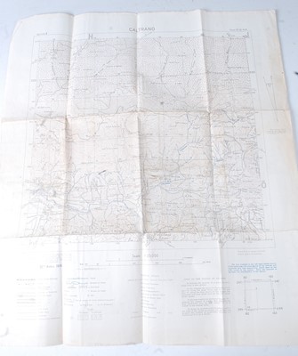 Lot 210 - A WW I trench map marked Pennar, enemy...