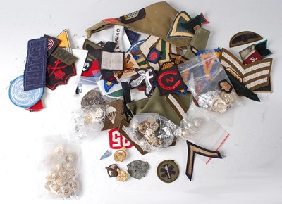 Lot 170 - A collection of post WW II cloth badges,...