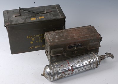 Lot 179 - A military ammunition case for 420 7.62mm...