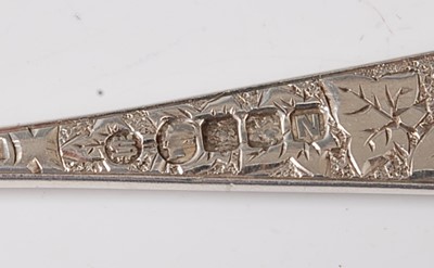 Lot 2162 - A set of twelve Victorian Scottish silver...