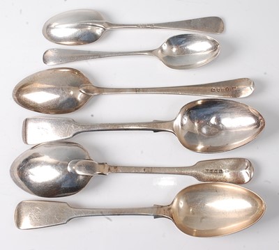 Lot 2164 - A George III silver tablespoon, in the Fiddle...