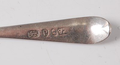 Lot 2186 - A George III silver teaspoon, in the Old...