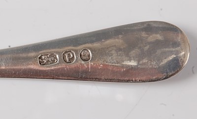 Lot 2186 - A George III silver teaspoon, in the Old...