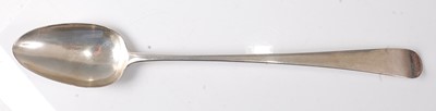 Lot 2190 - A George III silver stuffing spoon, in the Old...