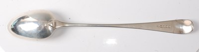 Lot 2191 - A George III silver stuffing spoon, in the Old...