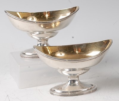 Lot 2174 - A pair of George III silver crested boat...