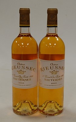 Lot 1173 - Château Rieussec, 2003, Sauternes, two bottles