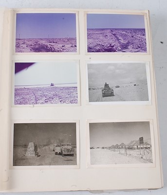 Lot 185 - An album of military photographs many showing...