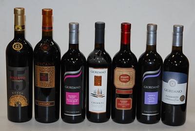 Lot 1107 - Giordano Soleato Rosso NV, five bottles; and...
