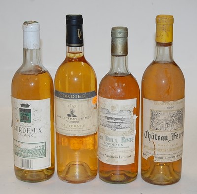 Lot 1183 - Cordier, 1989, Sauternes, three bottles; Les...