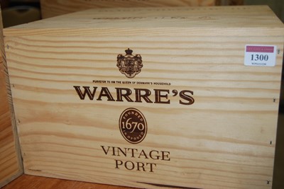 Lot 1300 - Warre's VIntage Port, 2009, six bottles (OWC)