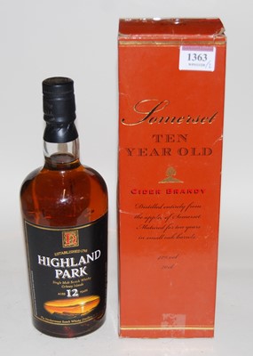 Lot 1363 - Highland Park aged 12 years Single Malt Scotch...