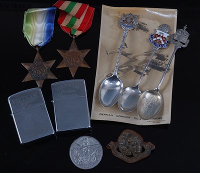 Lot 218 - A WW II Atlantic Star, together with an Italy...