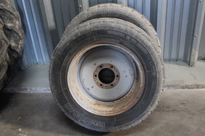 Lot 106 - 2 x Michelin 2751/65R 18 Front Wheels for a...