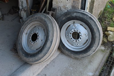 Lot 114 - Pair of Goodyear 6.0/16 Front Wheels