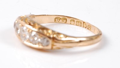 Lot 2506 - A late Victorian 18ct yellow gold and diamond...