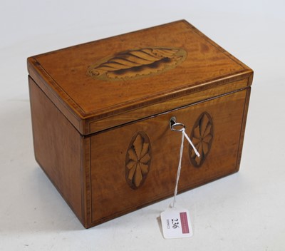 Lot 236 - A George III satinwood, crossbanded and inlaid...