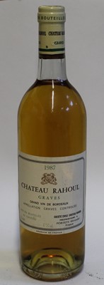Lot 1202 - Château Rahoul, 1987, Graves, twelve bottles