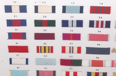 Lot 220 - A collection of British Medal Ribbons...