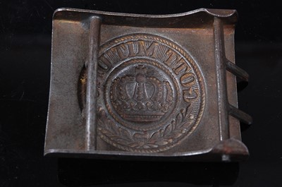 Lot 224 - An Imperial German belt buckle, the central...