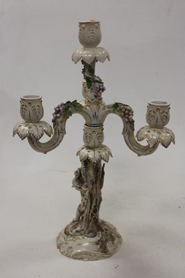 Lot 101 - A pair of 19th century continental porcelain...