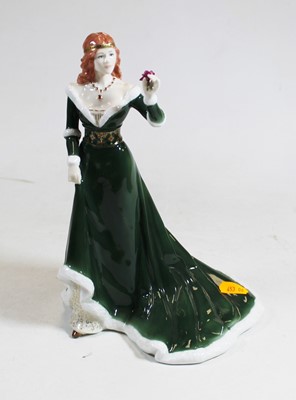 Lot 74 - A Royal Worcester porcelain figure of The Rose...