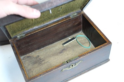 Lot 113 - A George III mahogany box, of plain...
