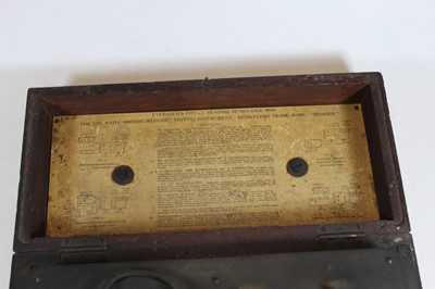 Lot 188 - An Eversheds Direct Reading Resistance box,...