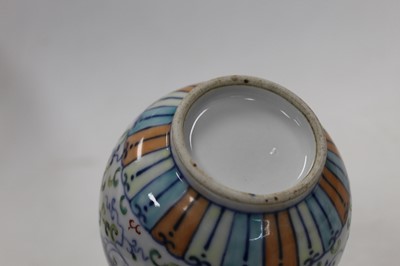 Lot 30 - A Chinese export blue & white bottle vase of...