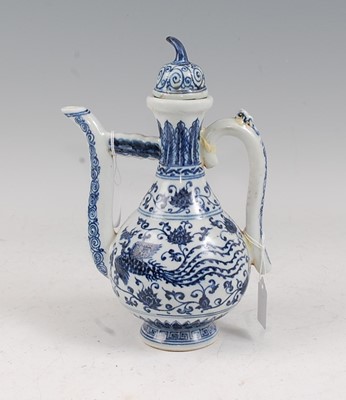 Lot 37 - A Chinese export coffee pot and cover,...