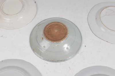 Lot 39 - A Chinese export stoneware bowl underglazed...