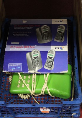 Lot 138 - A BT Freestyle 2100 twin telephone set;...