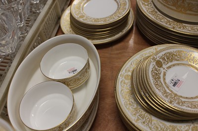 Lot 147 - A Royal Worcester eight-place setting coffee...