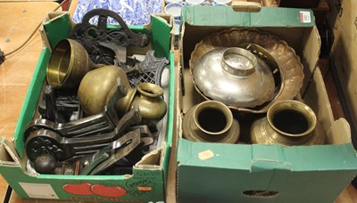 Lot 192 - Two boxes of miscellaneous items, to include...