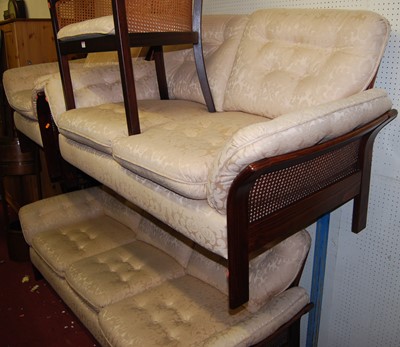 Lot 1117 - A contemporary Danish formed laminate framed...