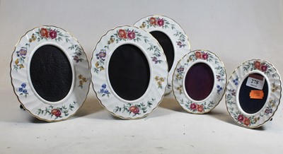 Lot 278 - A set of three Wedgwood porcelain easel...