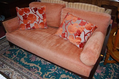 Lot 1170 - A contemporary hardwood and double split cane...