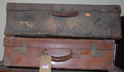Lot 1175 - An early 20th century canvas and leather clad...