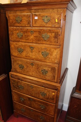 Lot 1176 - An early 20th century figured walnut and...