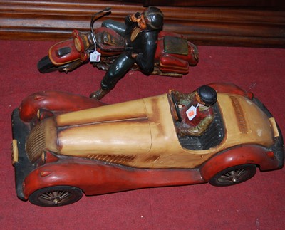 Lot 1187 - A contemporary painted hardwood model vintage...