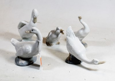 Lot 289 - A Lladro figure of a goose, having printed...