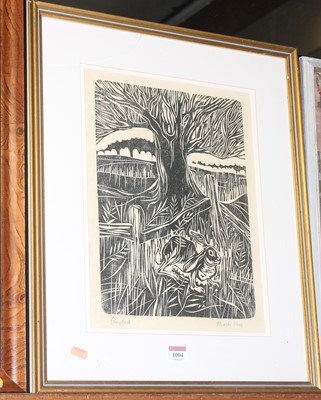 Lot 1004 - Campbell - March Hare, woodblock, signed and...