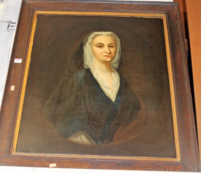 Lot 1012 - 19th century school - Bust portrait of a woman...