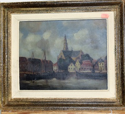 Lot 1033 - 20th century Continental school - Harbour...