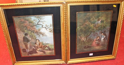 Lot 1035 - After George Morland - Pair; colour mezzotints,...